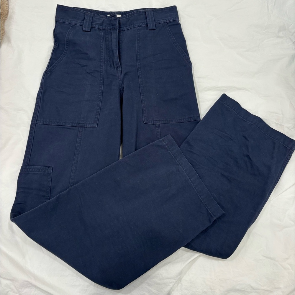 Aritzia Navy Cargo Pants